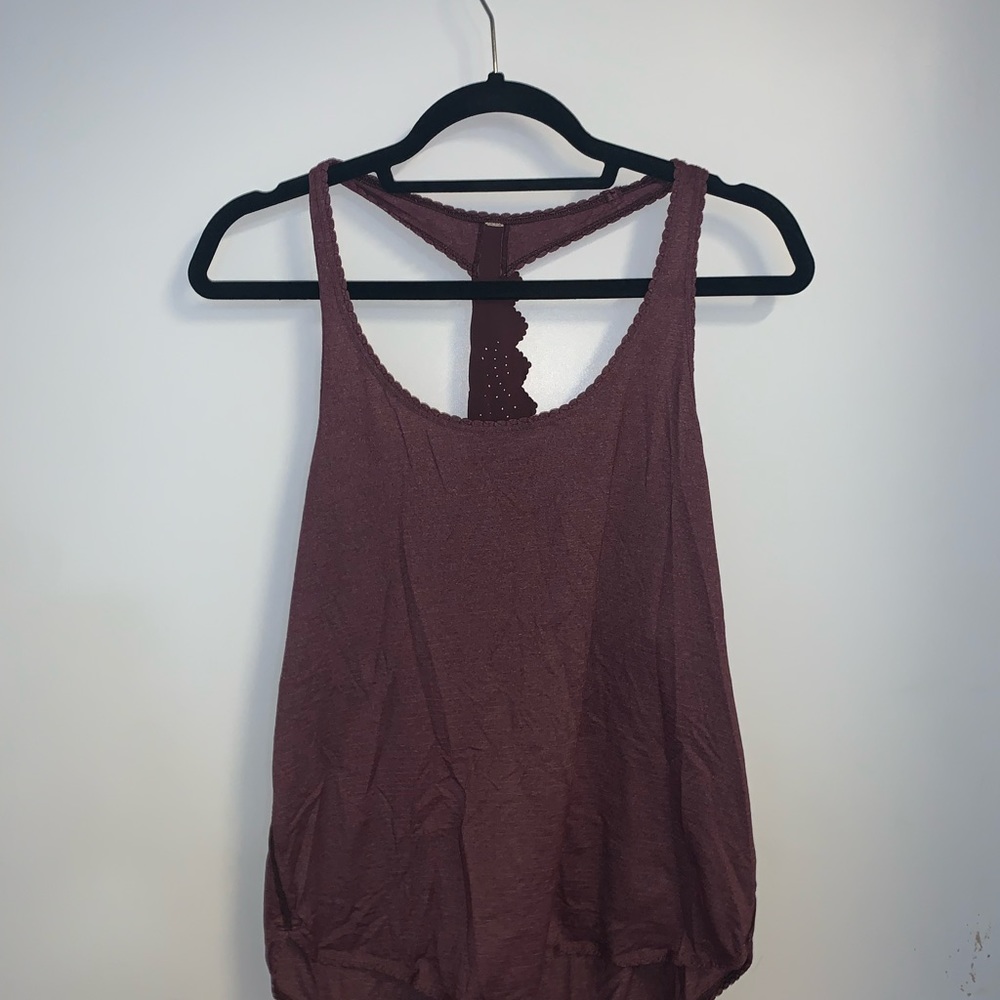 Burgundy Lululemon tank